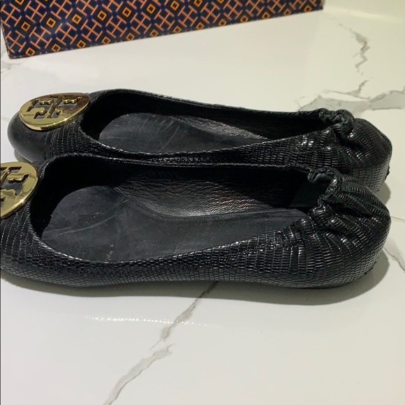 Tory Burch reva snake skin flats - Picture 2 of 5